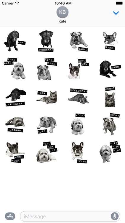 From Frank Pet Speak Stickers