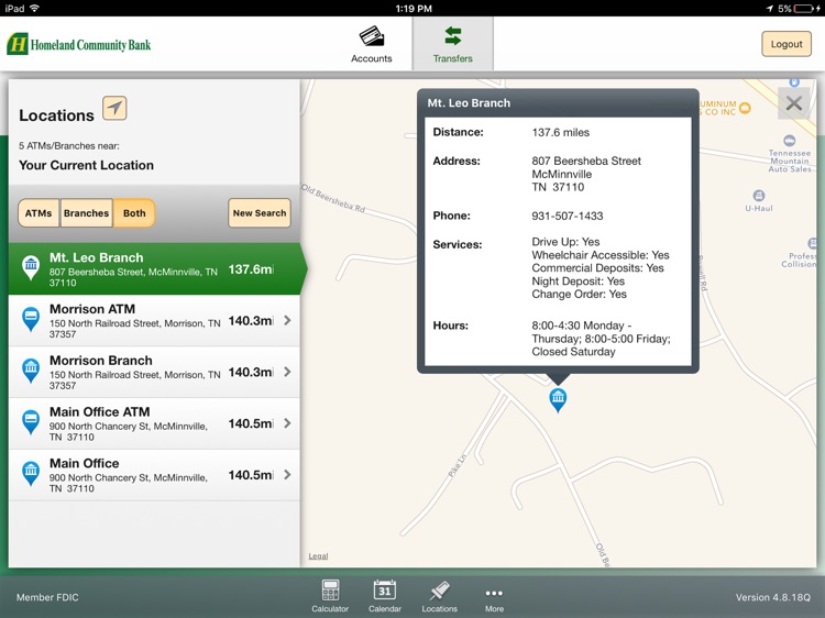 Homeland Community Bank for iPad screenshot-4