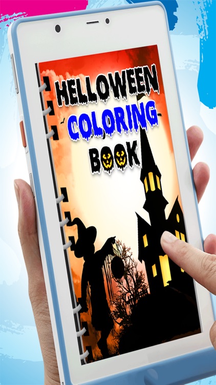 Halloween Coloring Book - Finger Paint For Kids