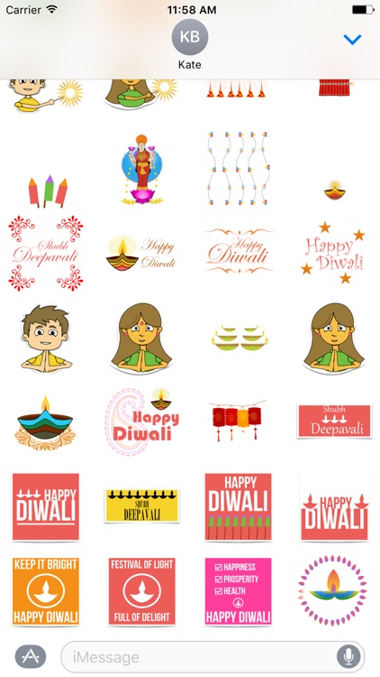 Diwali Stickers - lamps, rangoli, fireworks & more