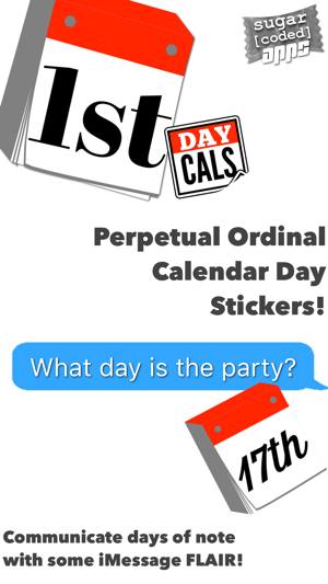 DayCals: Ordinal Perpetual Calendar Stickers(圖1)-速報App