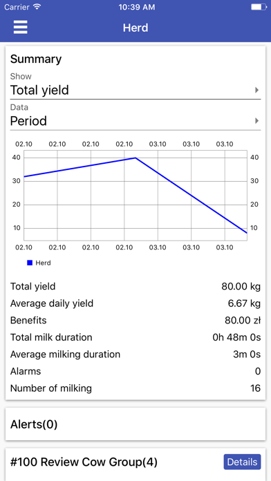 DeLaval milk24 screenshot 2