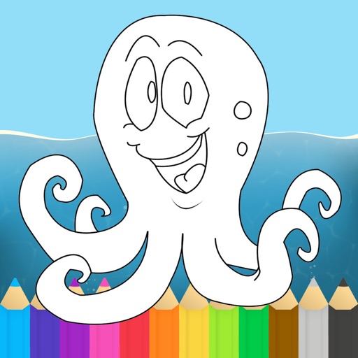 Ocean Animals Octo Fish Coloring Book iOS App