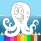 Ocean Animals Octo Fish Coloring Book