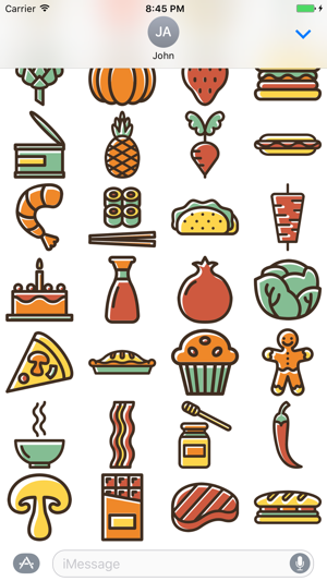 Foodimix Food Stickers for iMessage(圖5)-速報App