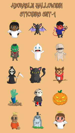 Adorable Halloween Stickers