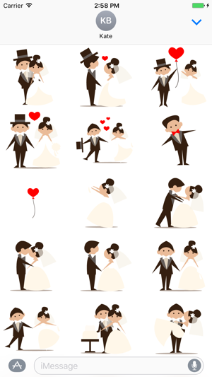 Wedding Couple Stickers