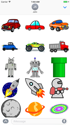 Sticker Fun with Cars, Trucks and Space Ships(圖2)-速報App