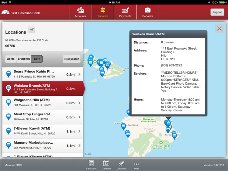 First Hawaiian Bank Mobile for iPad screenshot-4