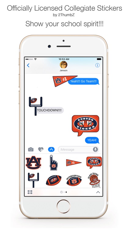 Auburn University Stickers for iMessage