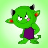 Green Devil - Halloween Stickers Pack