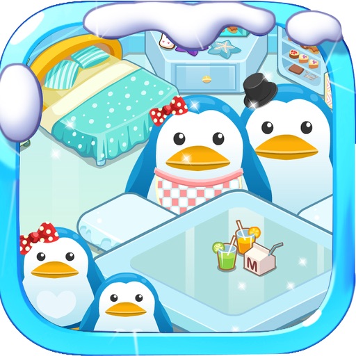 Penguins room - Princess Puzzle Dressup salon Baby Girls Games icon