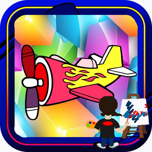 Aircraft Pics Coloring Best Version Icon