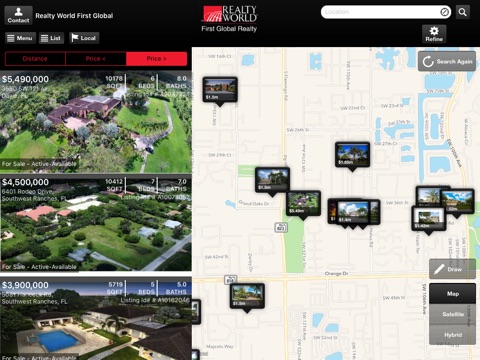 Realty World First Global Realty for iPad screenshot 2