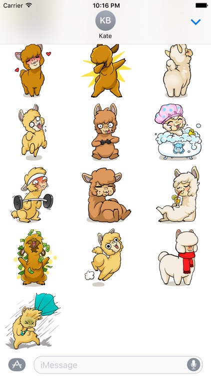 Fluffy Alpacas Stickers screenshot-3