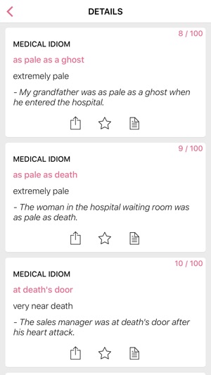 Clothing Medical idioms in English(圖2)-速報App