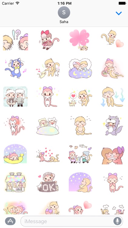 Lovely Monkey Stickers