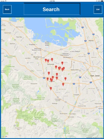 Screenshot of Nearby Business Spots