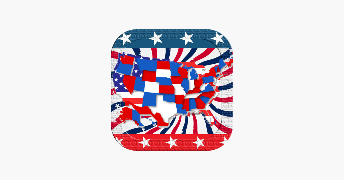 ‎50 US States Map Capital Cities and Flags American on the App Store