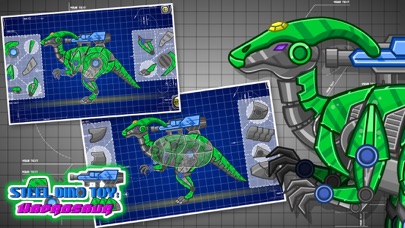 Steel Dino Toy:Mechanic Hadrosaurs-2 player game screenshot 4