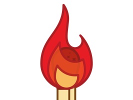 Lit sticks
