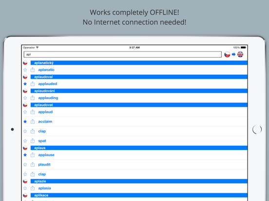 Offline English Czech Dictionary with Voiceのおすすめ画像1