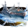 A Battleship Rough Career : Seas