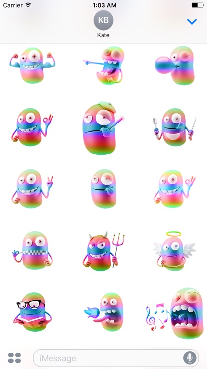 3D Spectrum Smileys