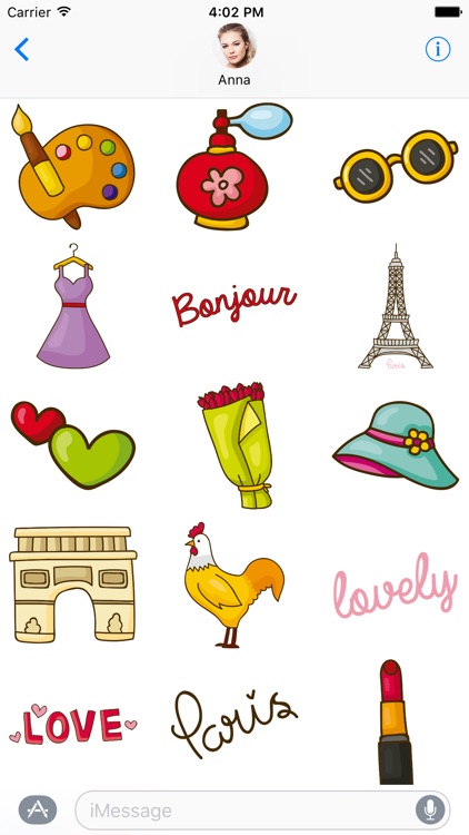 French Stickers for iMessage - Bonjour Paris