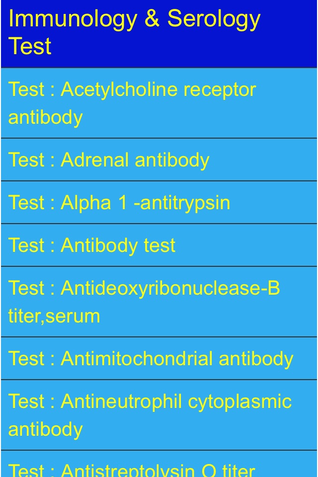 Blood Test Results screenshot 2