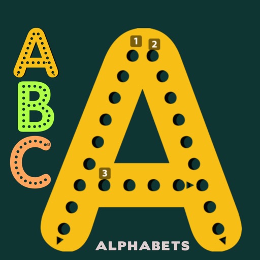 ABC Alphabets worksheet for kindergarten learning Icon