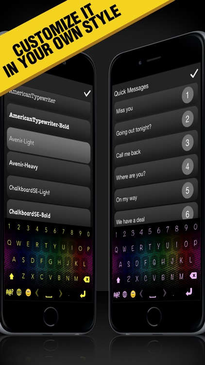 Black Keyboard Skins - Custom Keyboards Themes screenshot-3