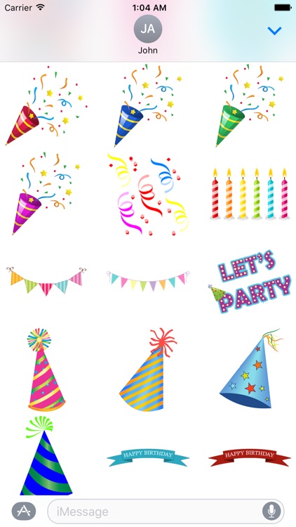 Happy Birthday & Celebration Stickers for iMessage screenshot-4