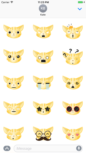 Sticker Me: Yellow Cat Faces(圖1)-速報App