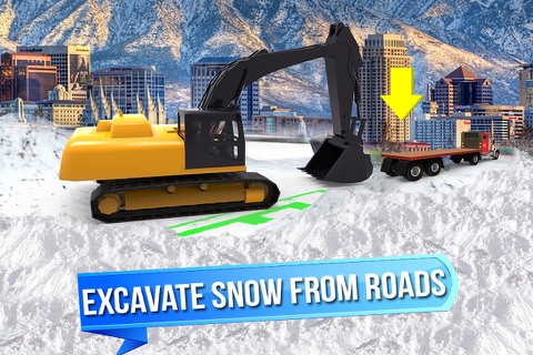 Snow Rescue Excavator 3D - City Crane Driver screenshot 3