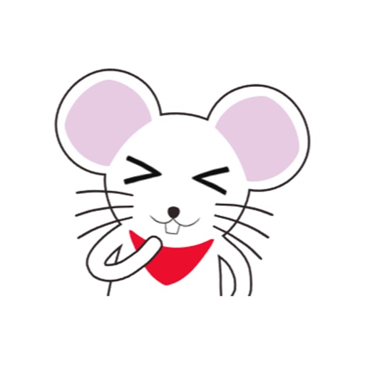 White Mouse Animated Stickers icon