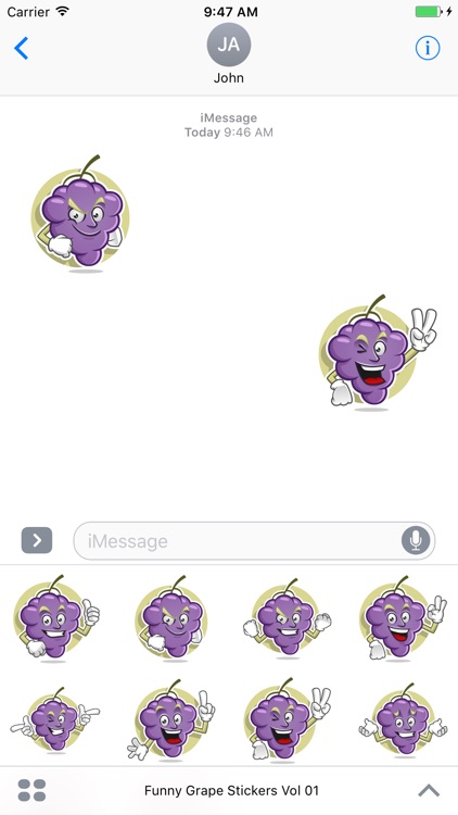 Funny Grape Stickers Vol 01