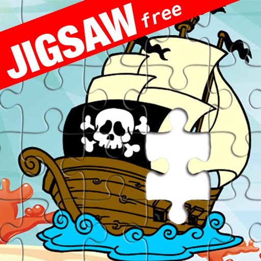 Pirate Ship Cartoons Jigsaw Puzzles for Kids Free iOS App