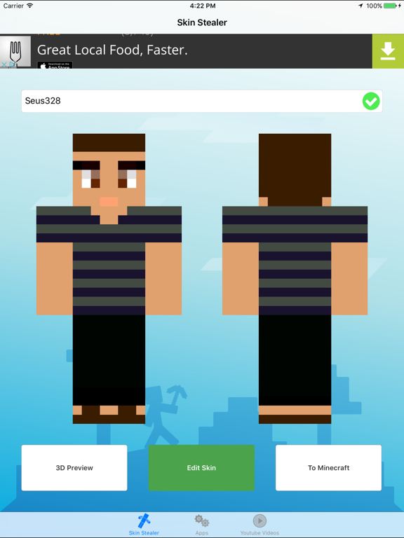 Skin Stealer For Minecraft Game Textures Skins By Seus Corp Ltd