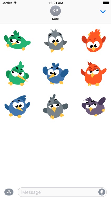 Lazy Bird Stickers for iMessage