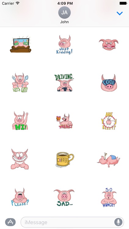 Funny Pig Sticker