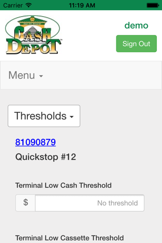 Cash Depot ATM Management screenshot 4