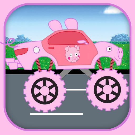 Heppa Pig Monster Truck Emlo Racing For Kids iOS App