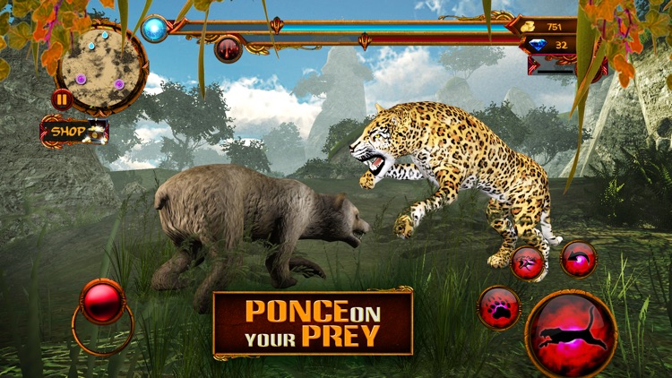 3D Wild Leopard Simulator - Big Cat Attack & Hunt