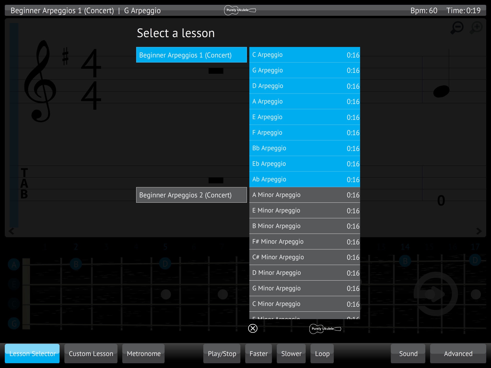 Learn & Practice Ukulele Music Lessons Exercises screenshot 3