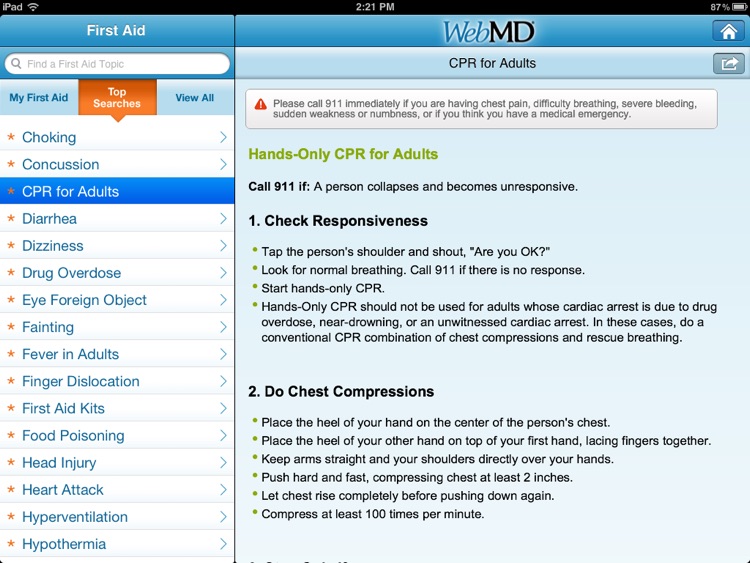 WebMD for iPad screenshot-4
