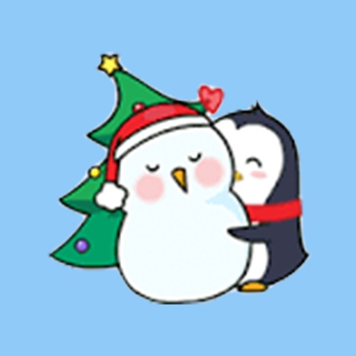 Merry Christmas PenGuins Animated Stickers