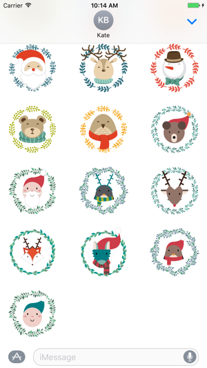 Funny face Christmas characters - Fx Sticker(圖4)-速報App