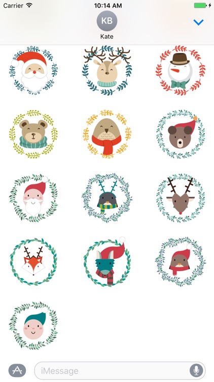 Funny face Christmas characters - Fx Sticker screenshot-3