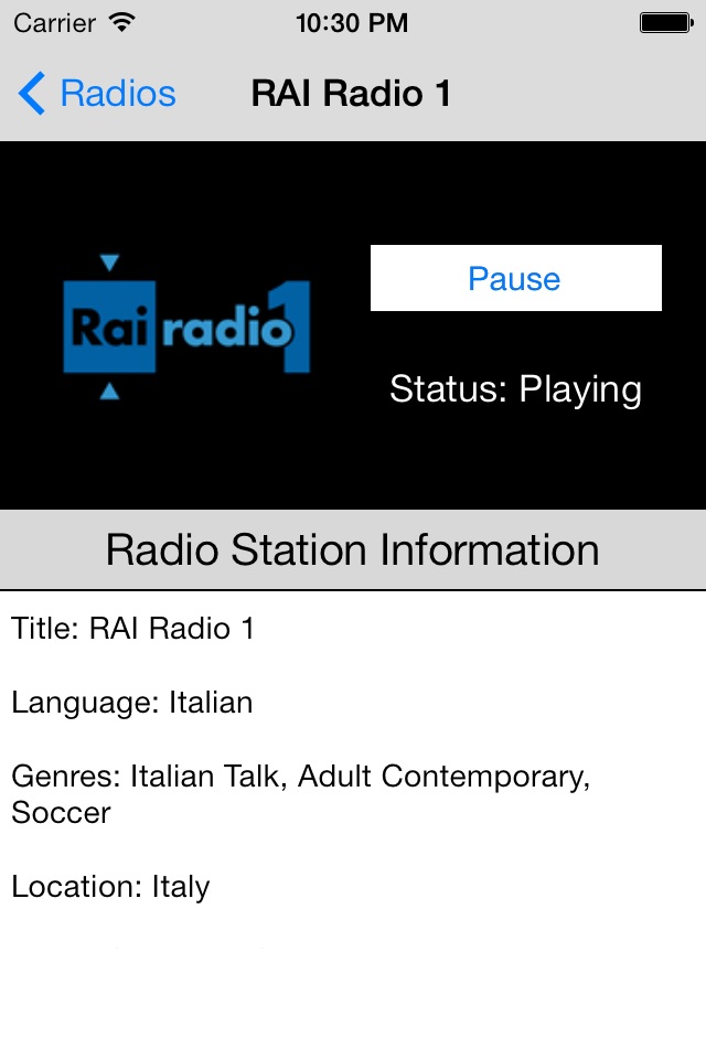 Italy Radio Live Player (Italian/Italia/italiana) screenshot 3